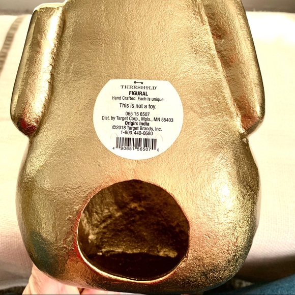 Threshold Gold Aluminum Decorative Turkey Figurine - Picture 6 of 7